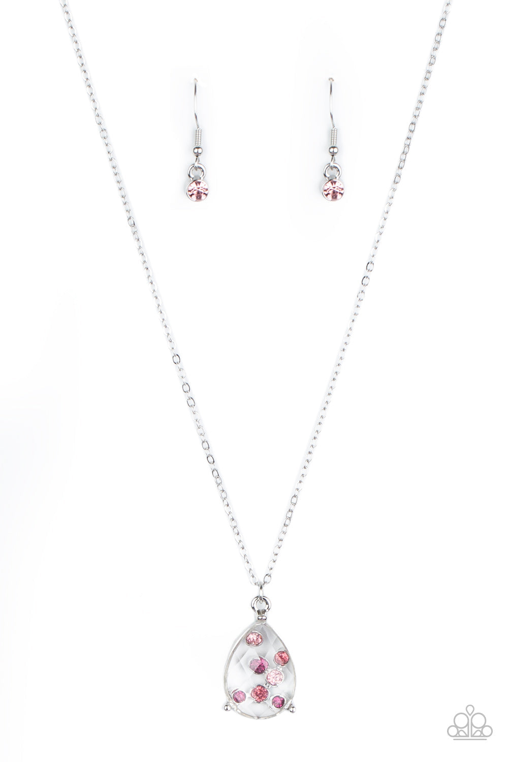 Stormy Shimmer - Pink Paparazzi Accessories Necklace $5 Jewelry with Janet Morgan Necklaces
