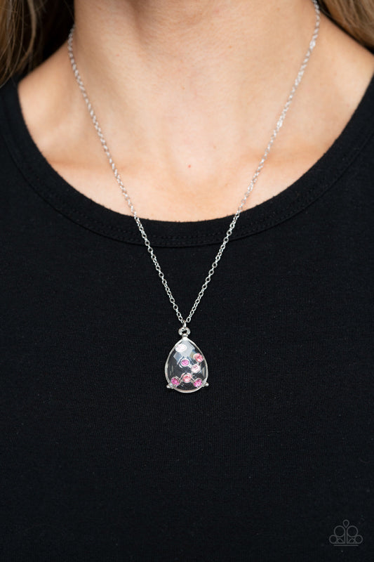 Stormy Shimmer - Pink Paparazzi Accessories Necklace $5 Jewelry with Janet Morgan Necklaces