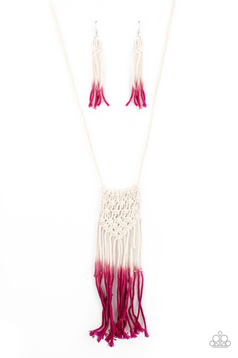 Surfin The Net - Pink Paparazzi Accessories Necklace $5 Jewelry with Janet Morgan Necklaces