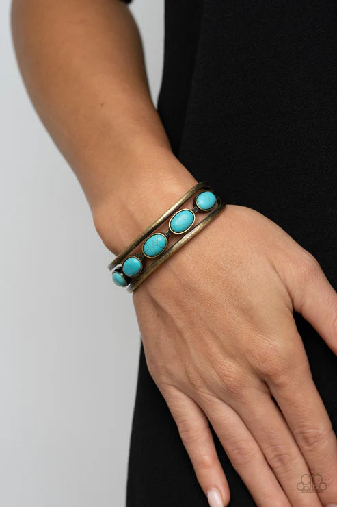 River Rock Canyons - Brass ♥ Bracelet