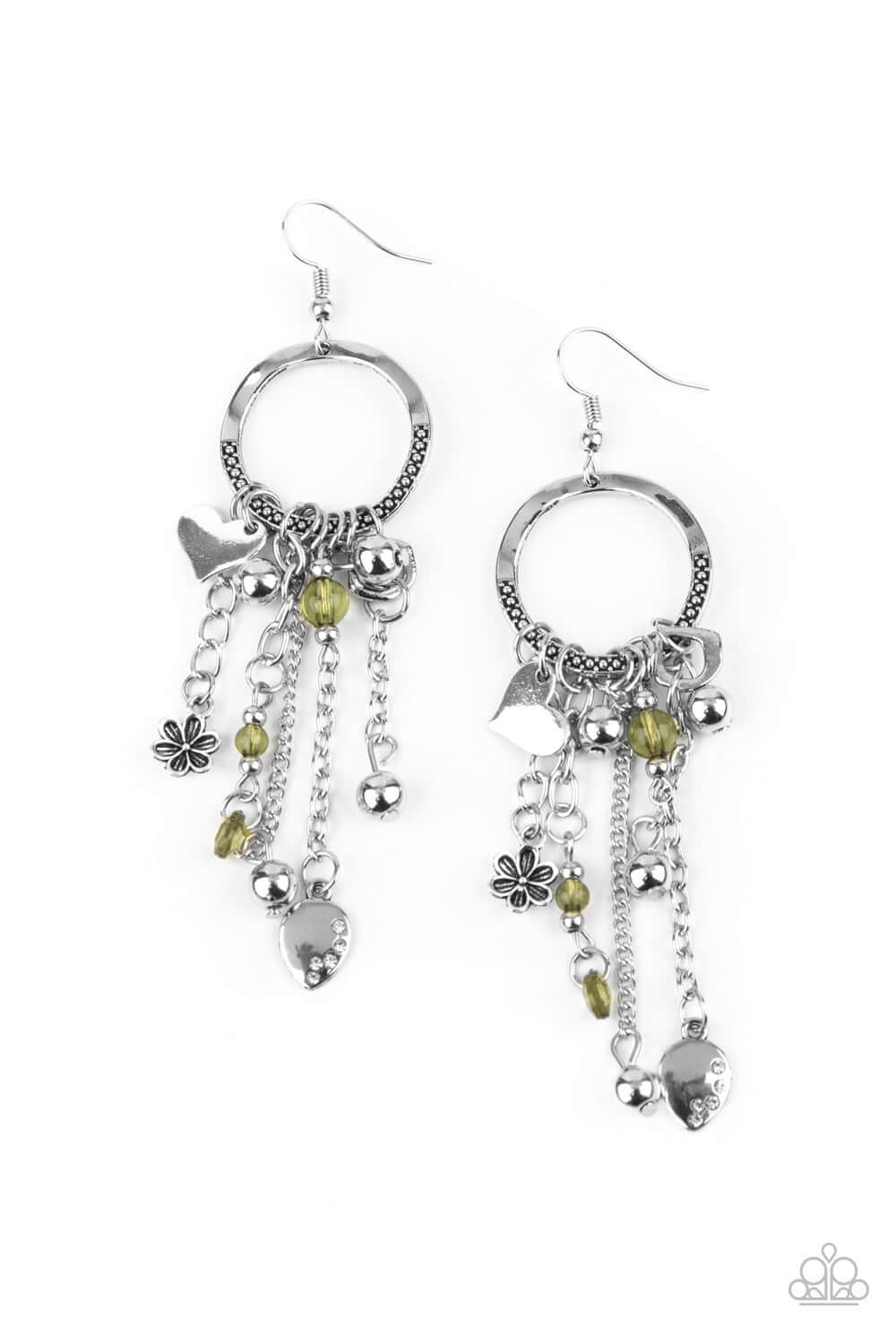 Charm School - Paparazzi Accessories Green Earrings $5 Jewelry with Janet Morgan EARRINGS