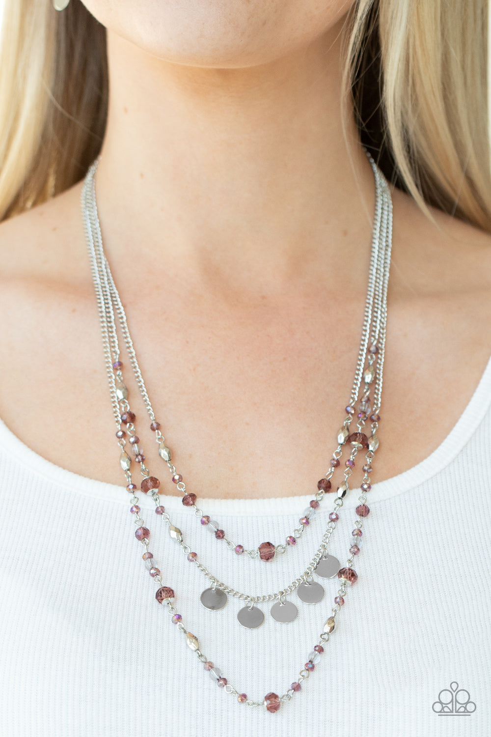 Step Out of My Aura - Purple Paparazzi Accessories Necklace $5 Jewelry with Janet Morgan Necklaces