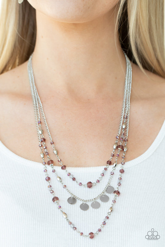 Step Out of My Aura - Purple Paparazzi Accessories Necklace $5 Jewelry with Janet Morgan Necklaces