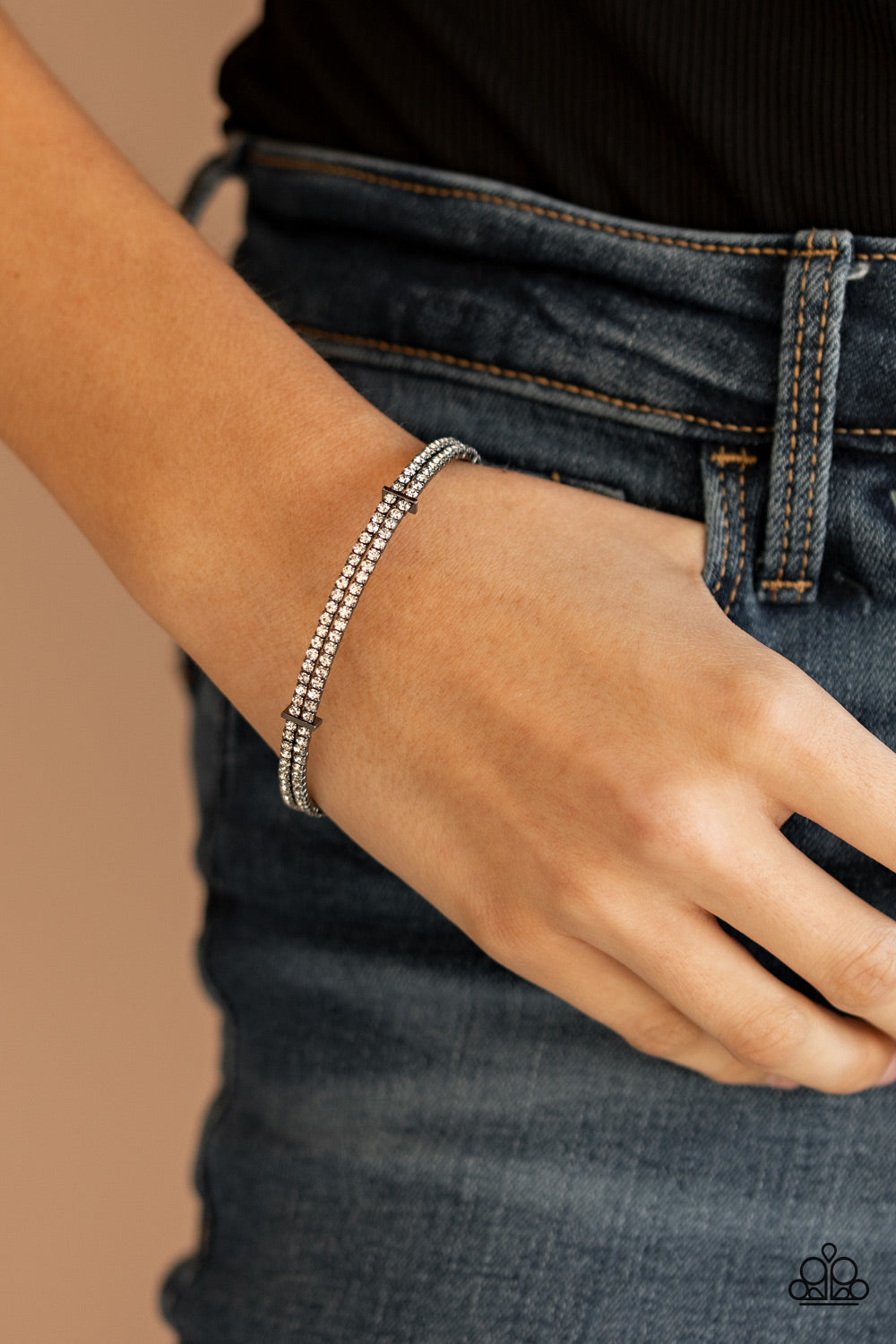 Standout Opulence - Black Paparazzi Accessories Bracelet $5 Jewelry with Janet Morgan Bracelets