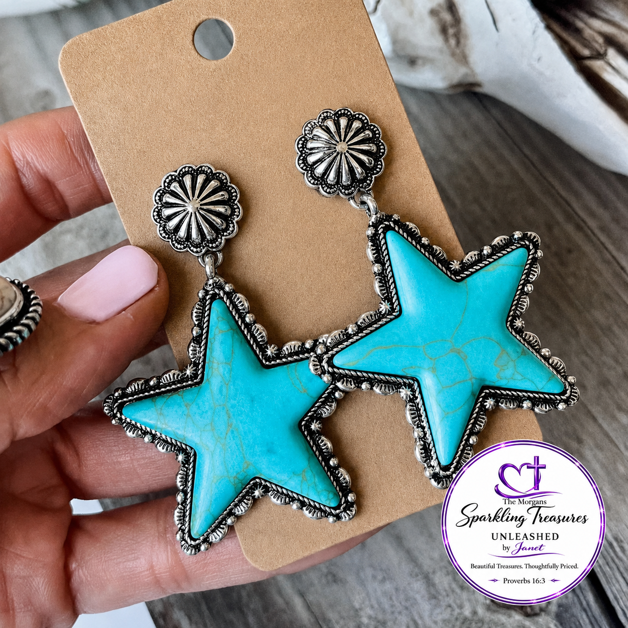 ⭐ Turquoise Trail Star™ Earrings