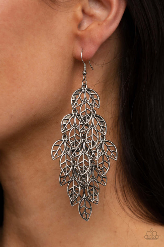 The Shakedown - Silver Paparazzi Accessories Earrings $5 Jewelry with Janet Morgan Earrings