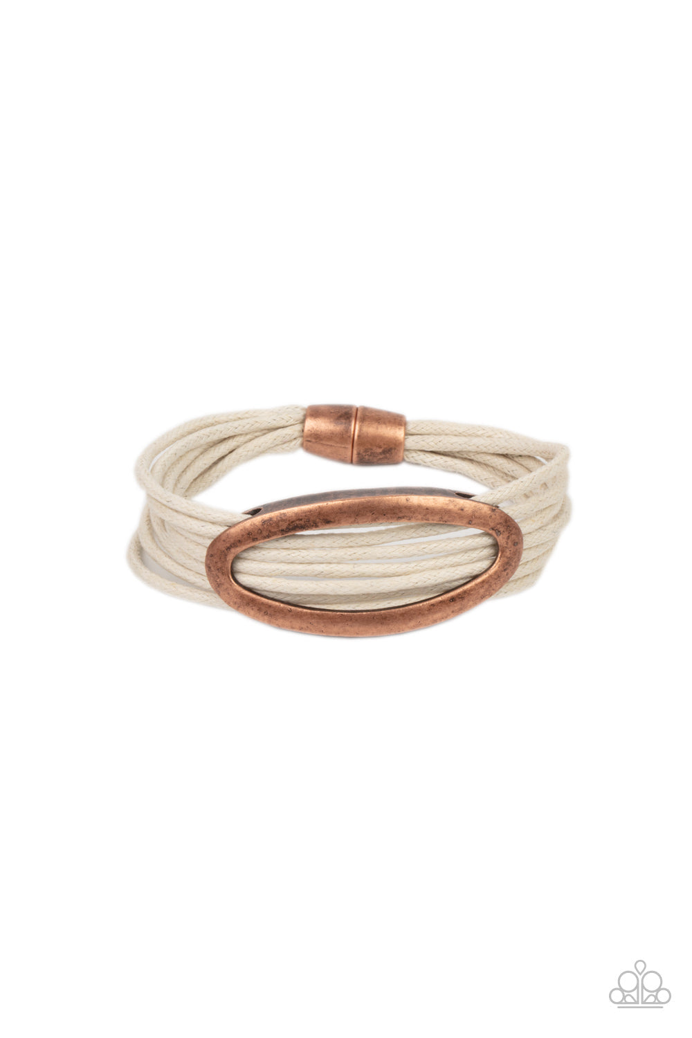 Corded Couture - White - Paparazzi Accessories Bracelet $5 Jewelry with Janet Morgan Bracelets