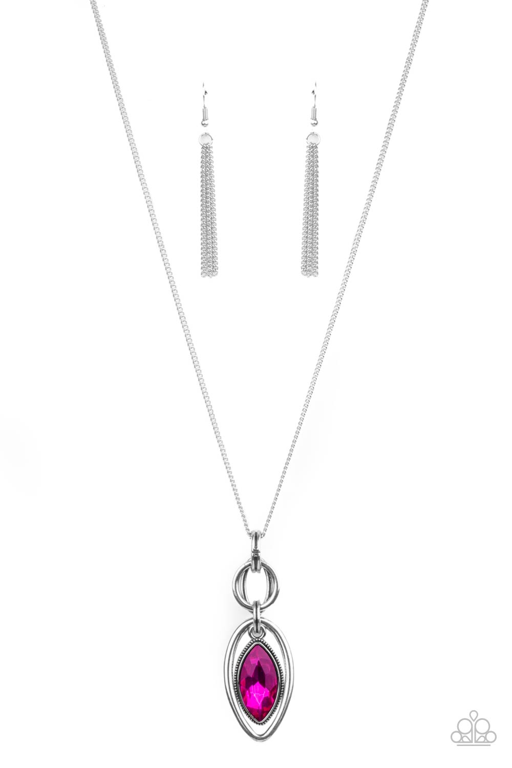 Glamorously Glaring - Pink Paparazzi Accessories Necklace $5 Jewelry with Janet Morgan Necklaces