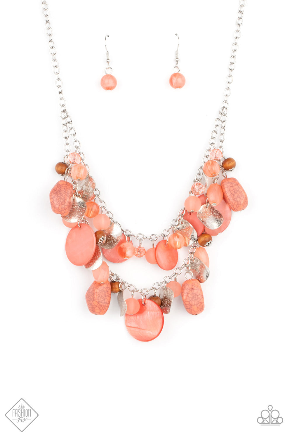 Spring Goddess - Orange Paparazzi Accessories Necklace $5 Jewelry with Janet Morgan Necklaces