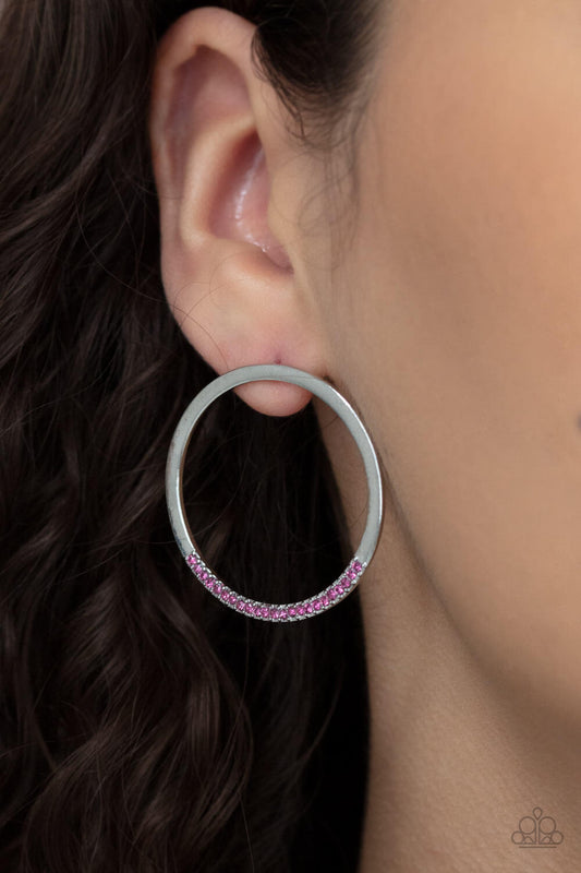 Spot On Opulence - Pink Paparazzi Accessories Earrings $5 Jewelry with Janet Morgan Earrings