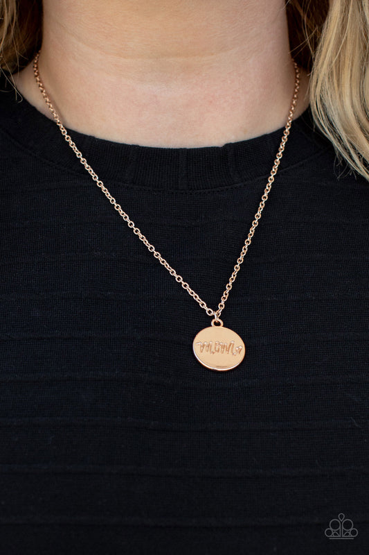 The Cool Mom - Paparazzi Accessories Rose Gold Necklace $5 Jewelry with Janet Morgan Necklace