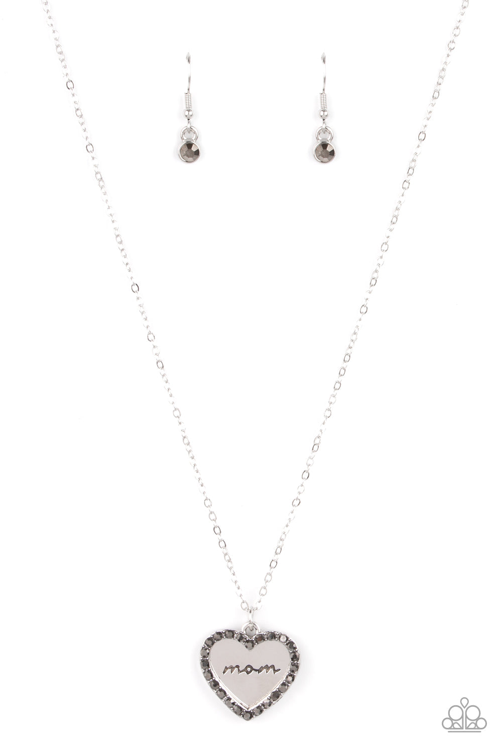 The Real Boss - Paparazzi Accessories Silver Heart Necklace $5 Jewelry with Janet Morgan Necklace