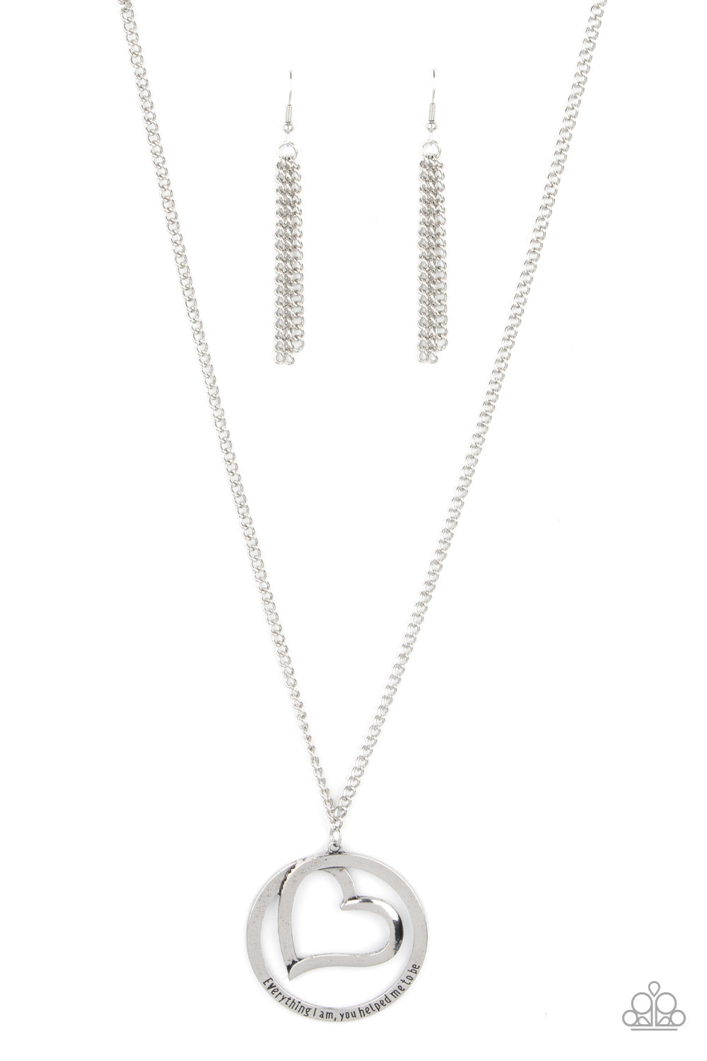 Positively Perfect - Silver Paparazzi Accessories Necklace $5 Jewelry with Janet Morgan Necklaces