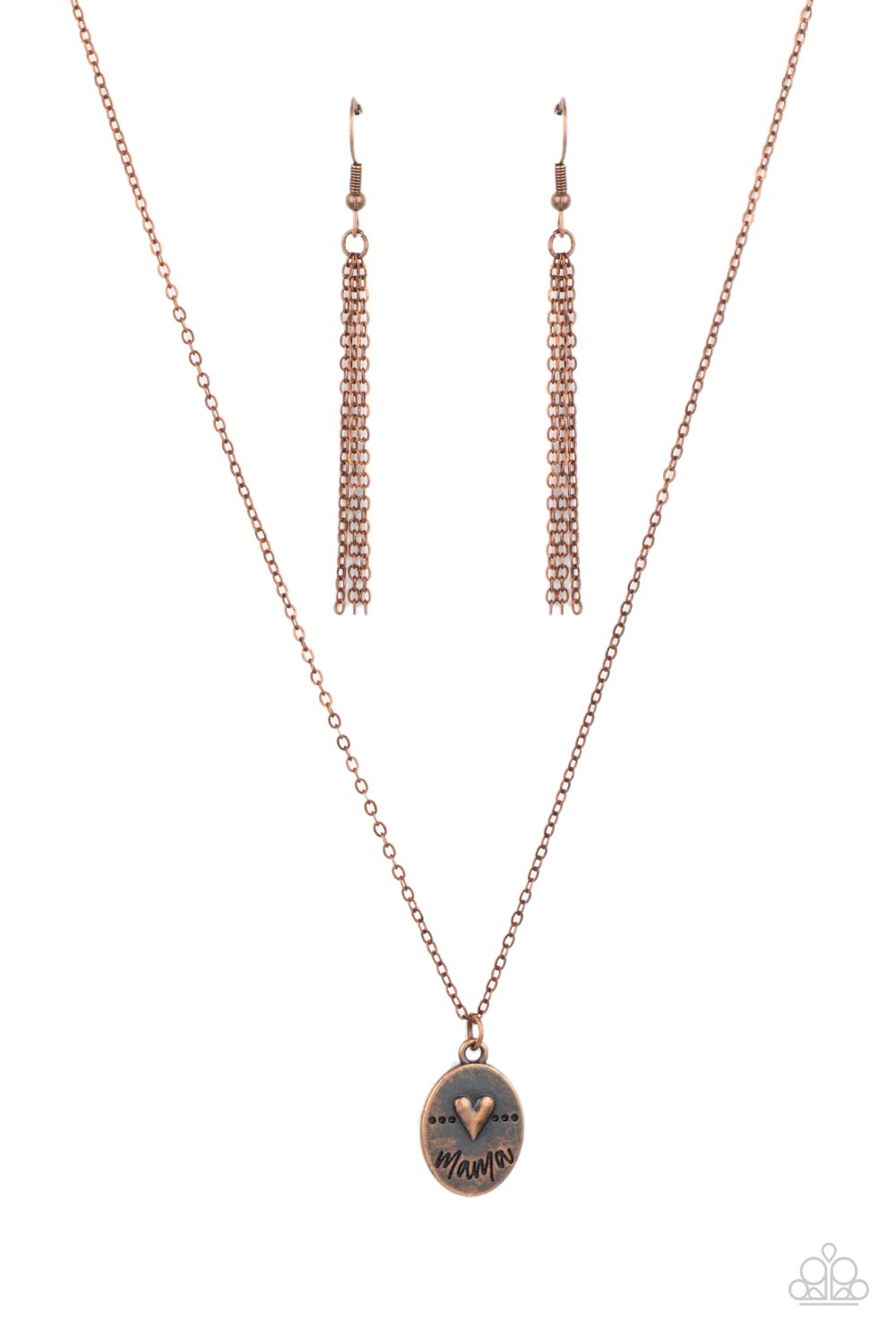 They Call Me Mama - Copper Paparazzi Accessories Necklace $5 Jewelry with Janet Morgan Necklaces