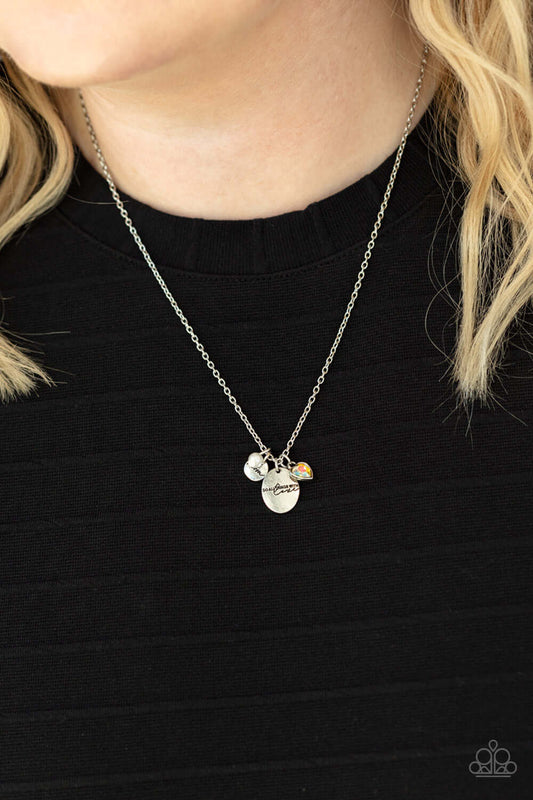Super Mom - White Paparazzi Accessories Necklace $5 Jewelry with Janet Morgan Necklaces
