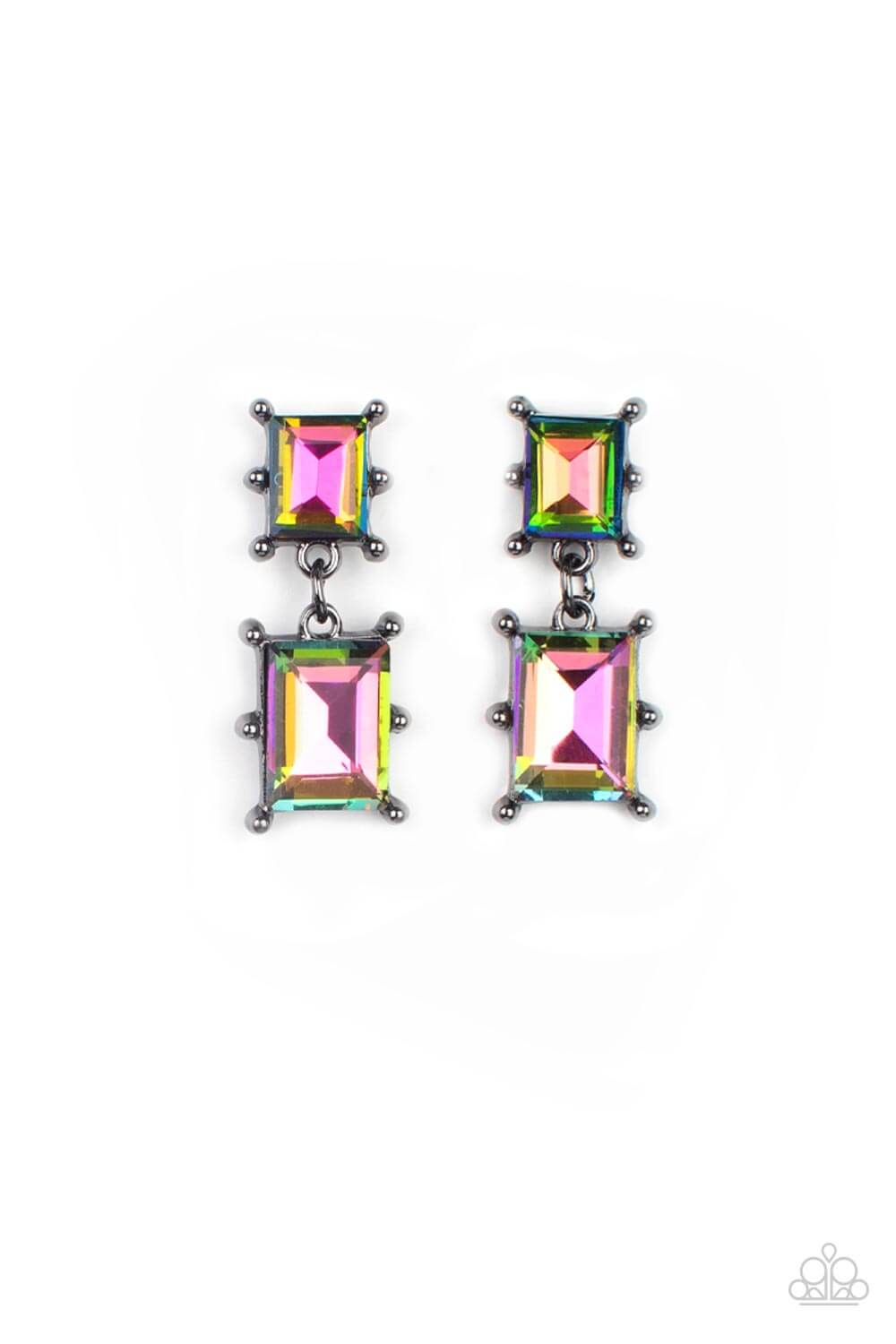 TMST Bling Cosmic Queen - Paparazzi Accessories Multi Oil Spill Earrings