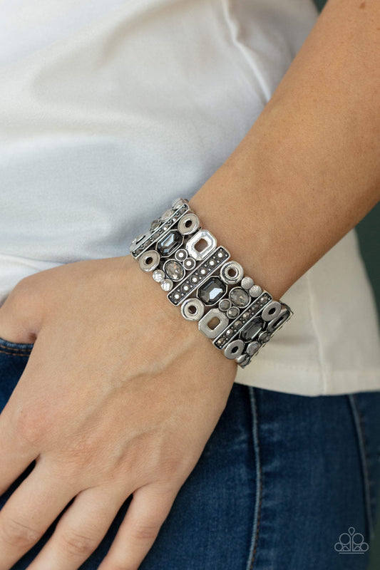 TMST Bling Dynamically Diverse - Paparazzi Accessories Silver Bracelet
