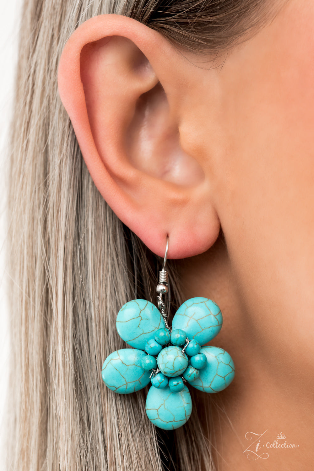 Genuine Paparazzi Accessories Zi Collection Turquoise Necklace (2021) $5 Jewelry with Janet Morgan Necklace