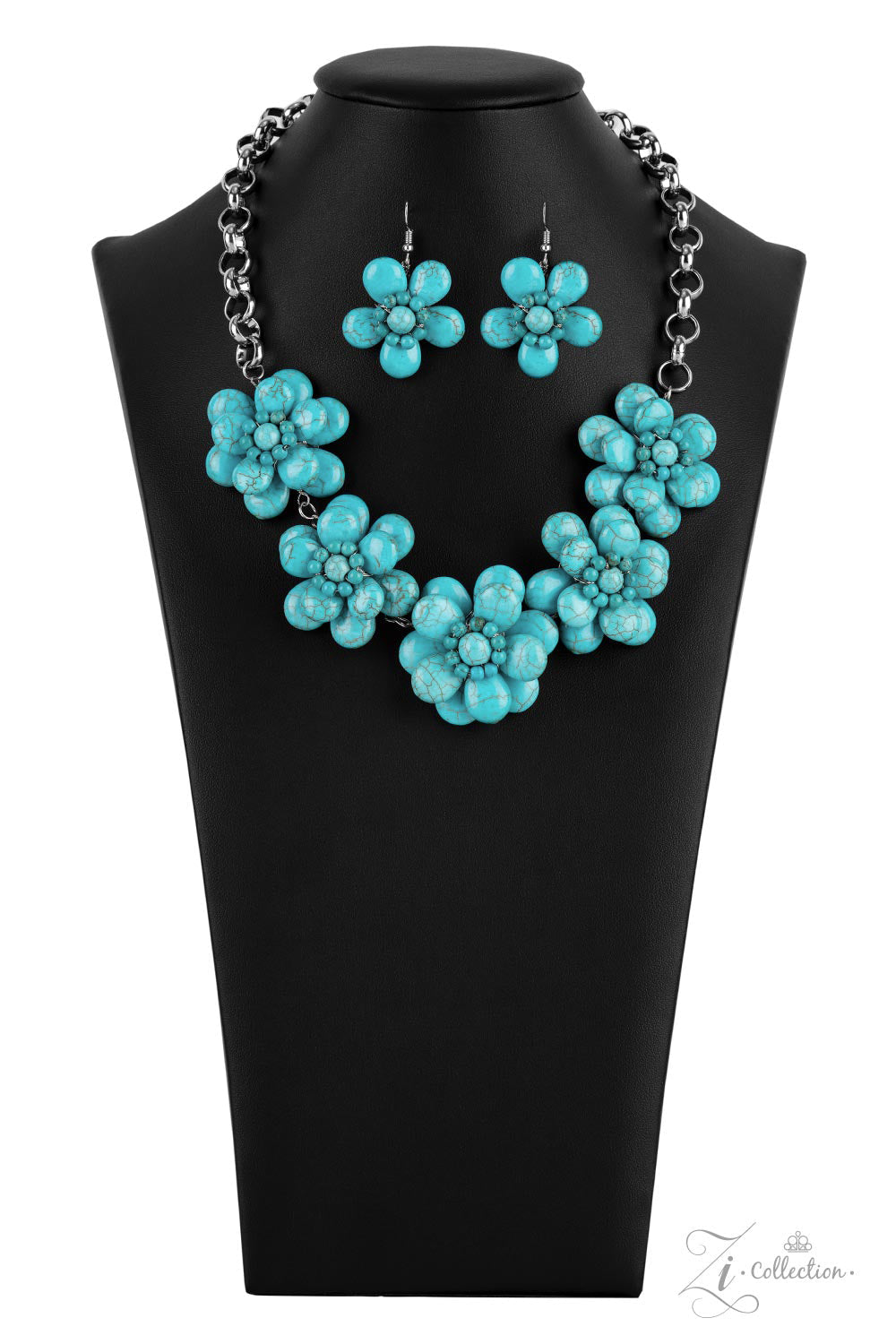 Genuine Paparazzi Accessories Zi Collection Turquoise Necklace (2021) $5 Jewelry with Janet Morgan Necklace