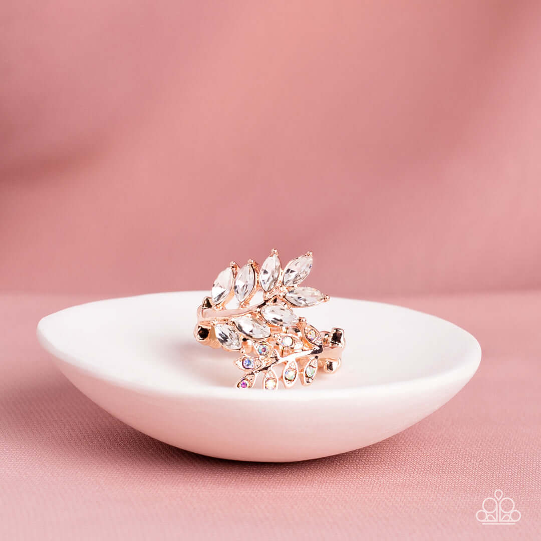 Glowing Gardenista - Paparazzi Accessories Rose Gold Ring $5 Jewelry with Janet Morgan Jewelry