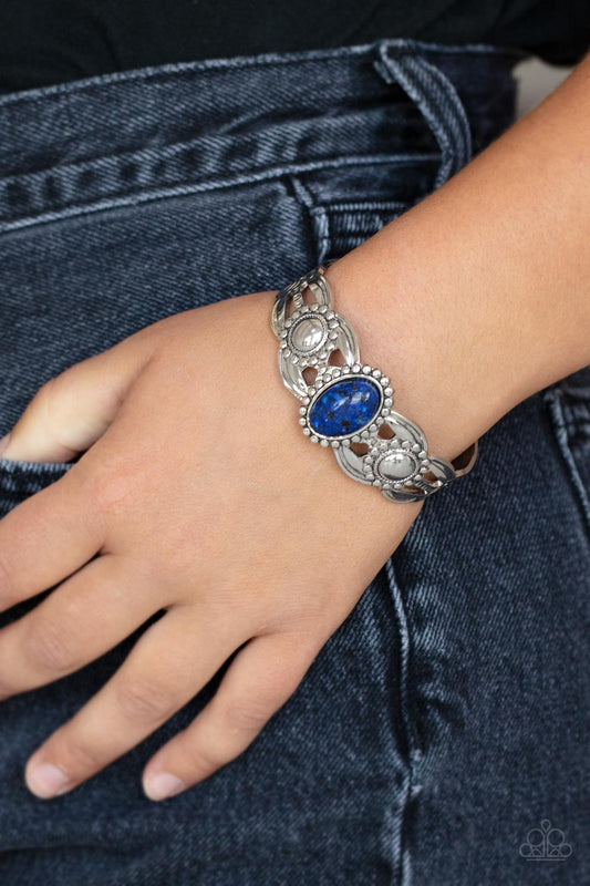 Solar Solstice - Blue Paparazzi Accessories Bracelet $5 Jewelry with Janet Morgan Bracelets
