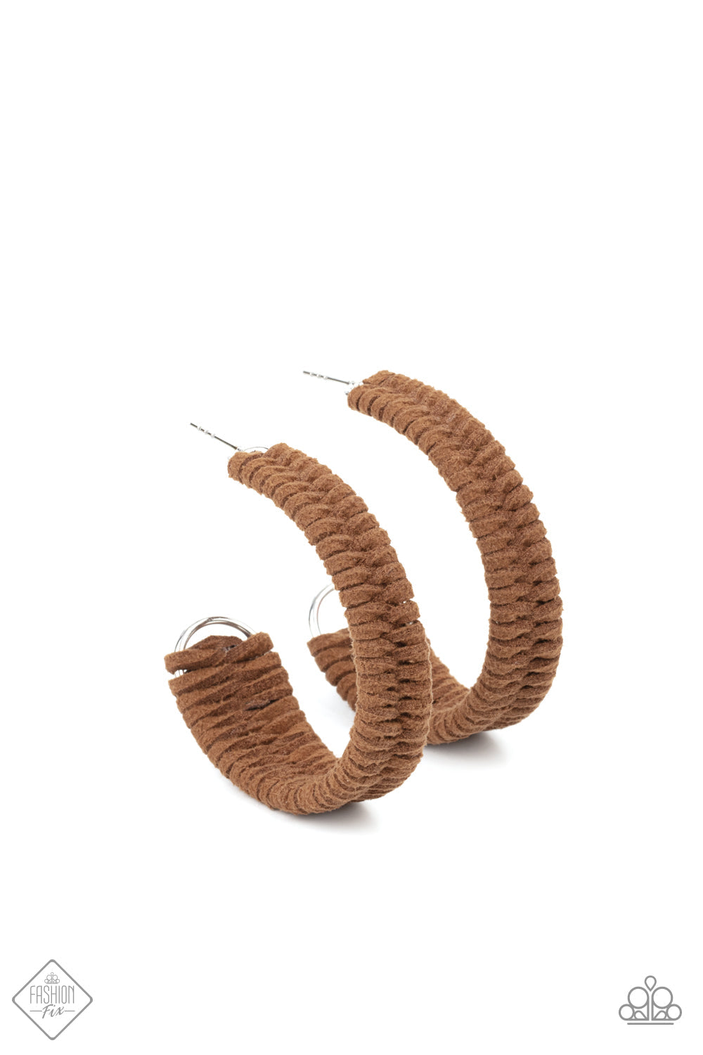 TMST Bling Rural Guru - Brown Paparazzi Accessories Hoop Earrings