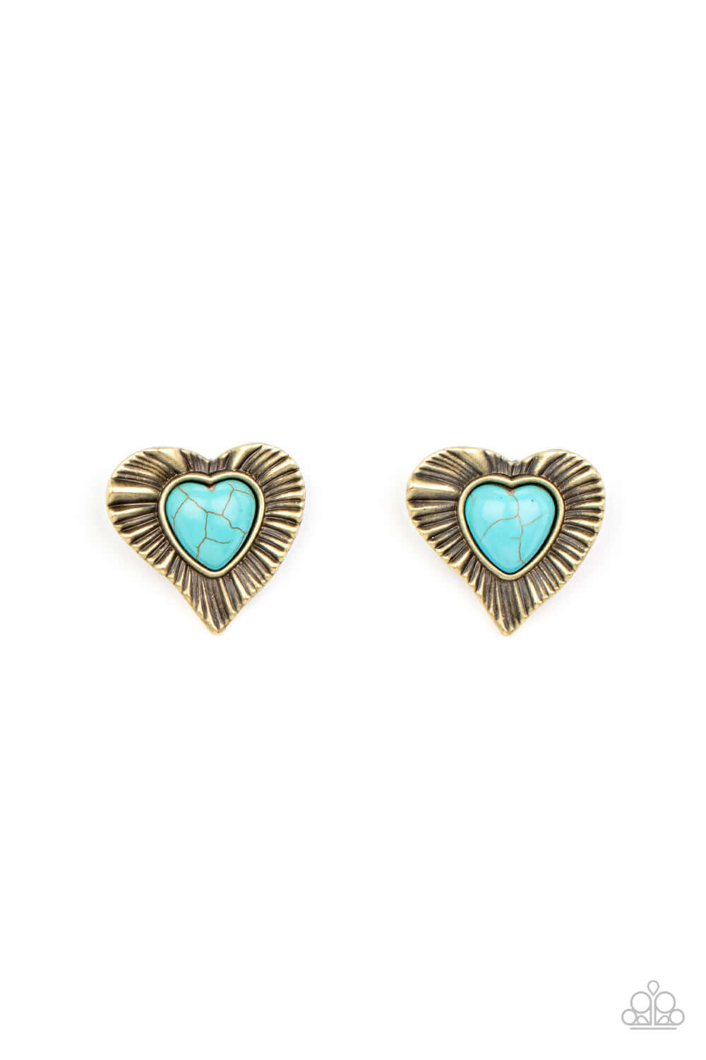 Rustic Romance - Brass Paparazzi Accessories Earrings $5 Jewelry with Janet Morgan Earrings