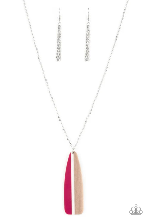 Grab a Paddle - Pink ♥ Necklace