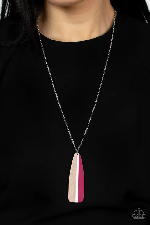 Grab a Paddle - Pink ♥ Necklace