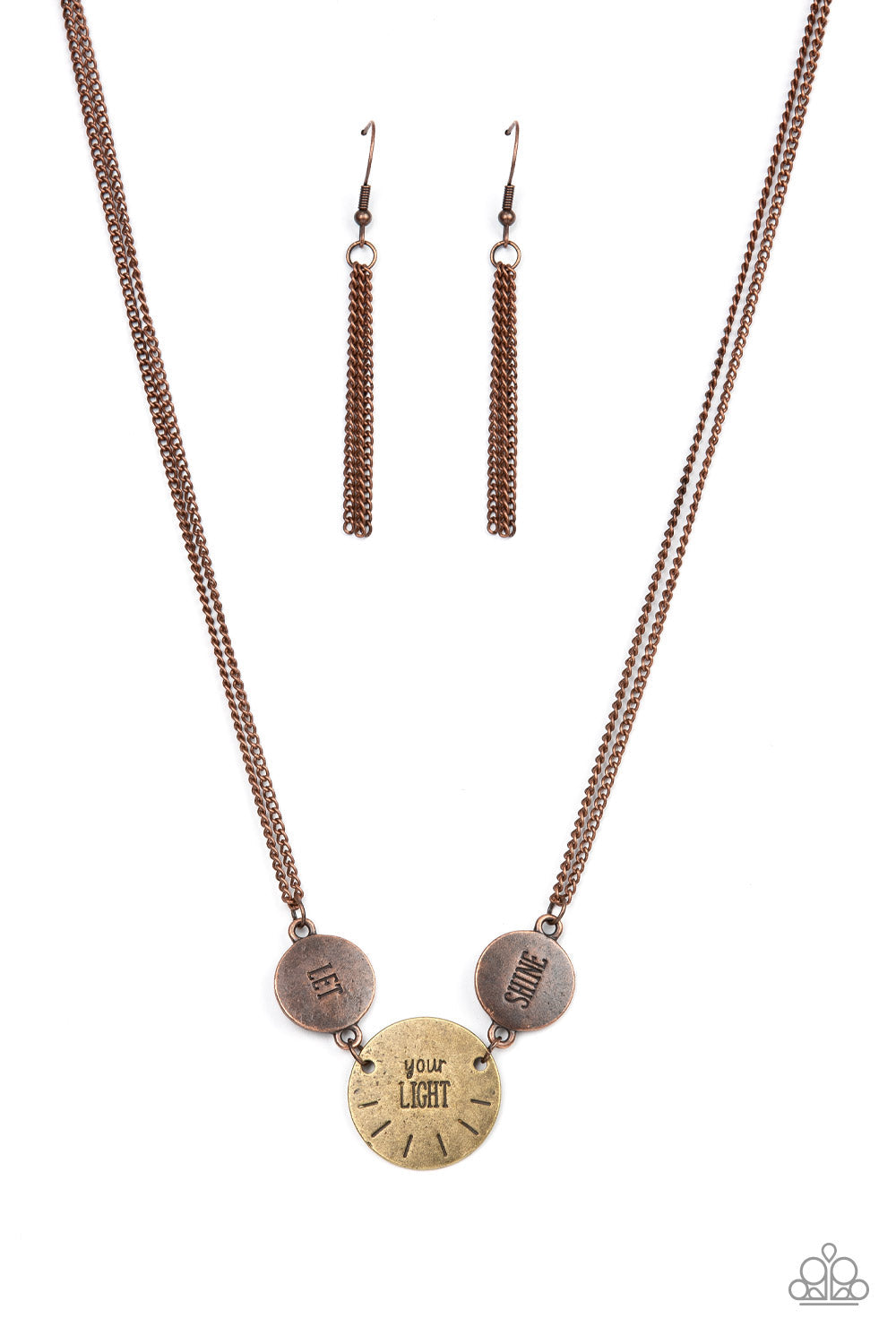 Shine Your Light - Paparazzi Accessories Copper Necklace $5 Jewelry with Janet Morgan Necklace