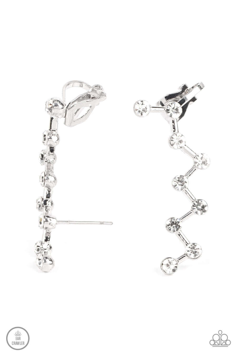TMST Bling Clamoring Constellations - White - Paparazzi Accessories Earrings