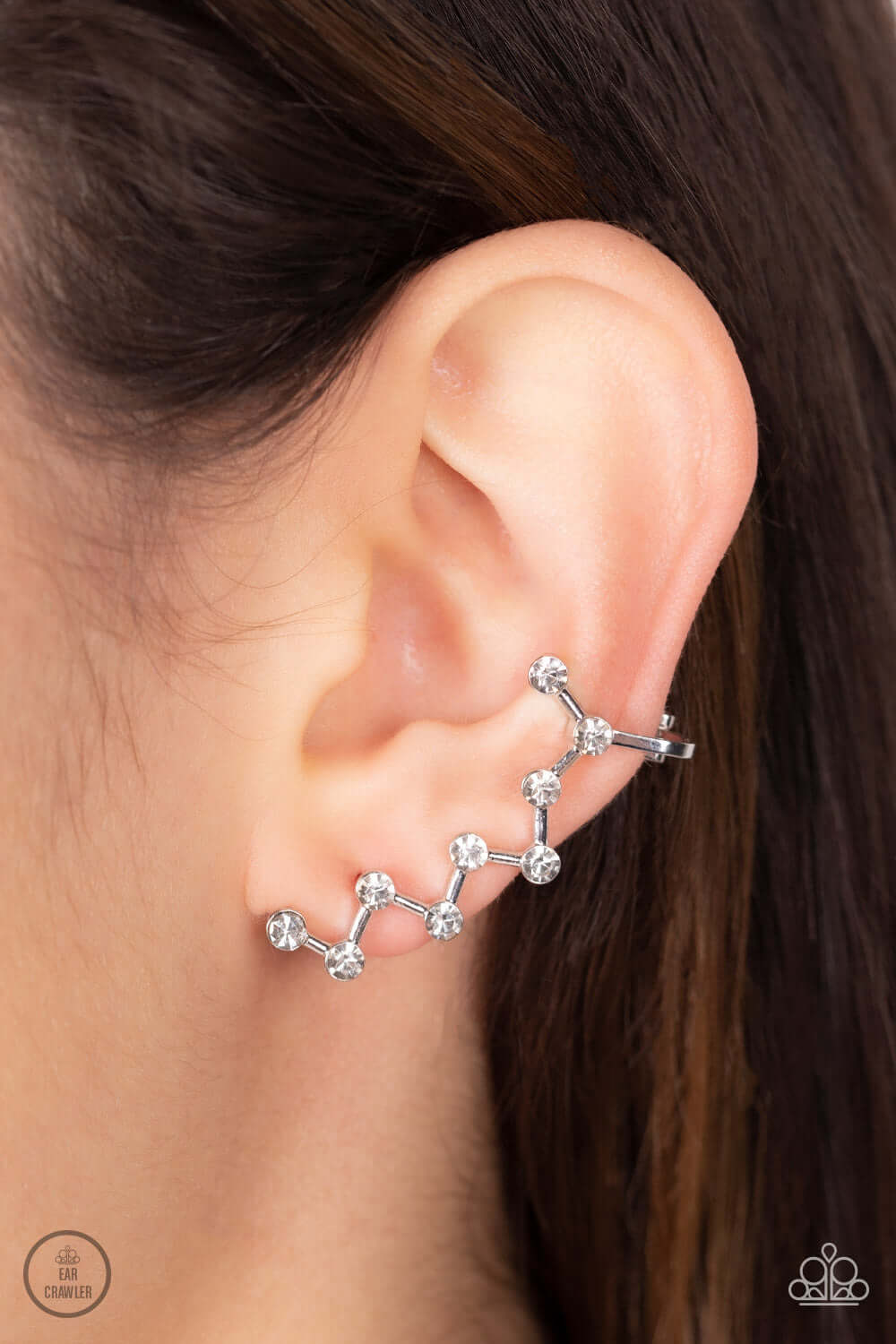 TMST Bling Clamoring Constellations - White - Paparazzi Accessories Earrings