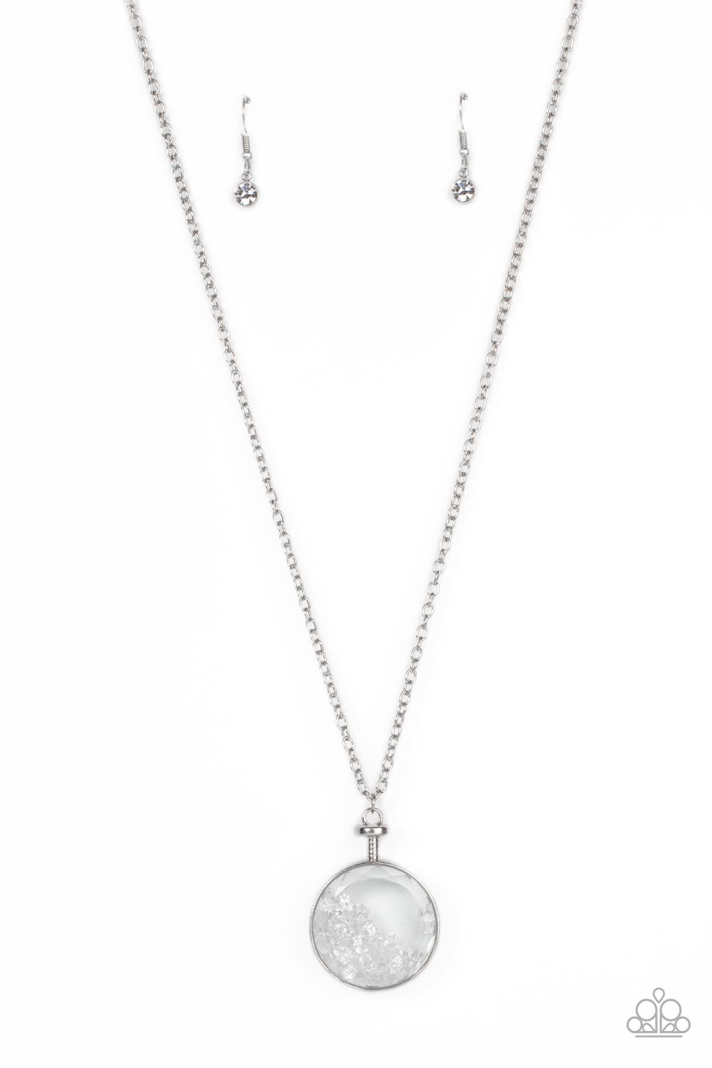 TMST Bling Twinkly Treasury - Paparazzi Accessories White Necklace