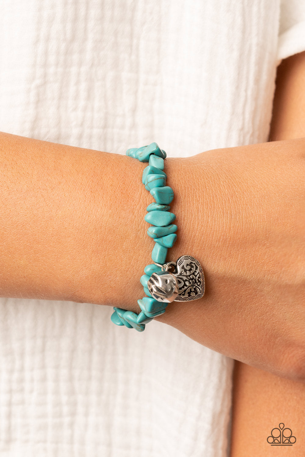Love You to Pieces - Blue Paparazzi Accessories Bracelet $5 Jewelry with Janet Morgan Bracelets