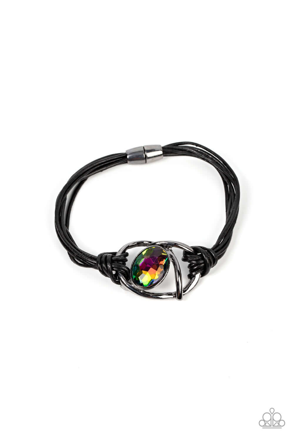Keep Your Distance - Multi Paparazzi Accessories Bracelet Magnet Closure $5 Jewelry with Janet Morgan Bracelets