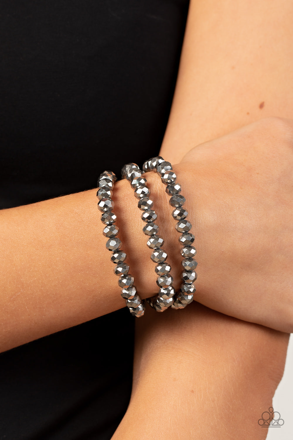 Supernova Sultry - Paparazzi Accessories Silver Bracelet $5 Jewelry with Janet Morgan Bracelets
