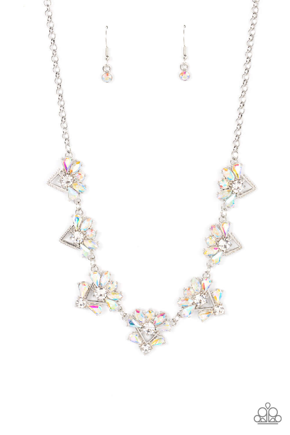 Extragalactic Extravagance - Multi Iridescent Paparazzi Accessories Necklace $5 Jewelry with Janet Morgan Necklace