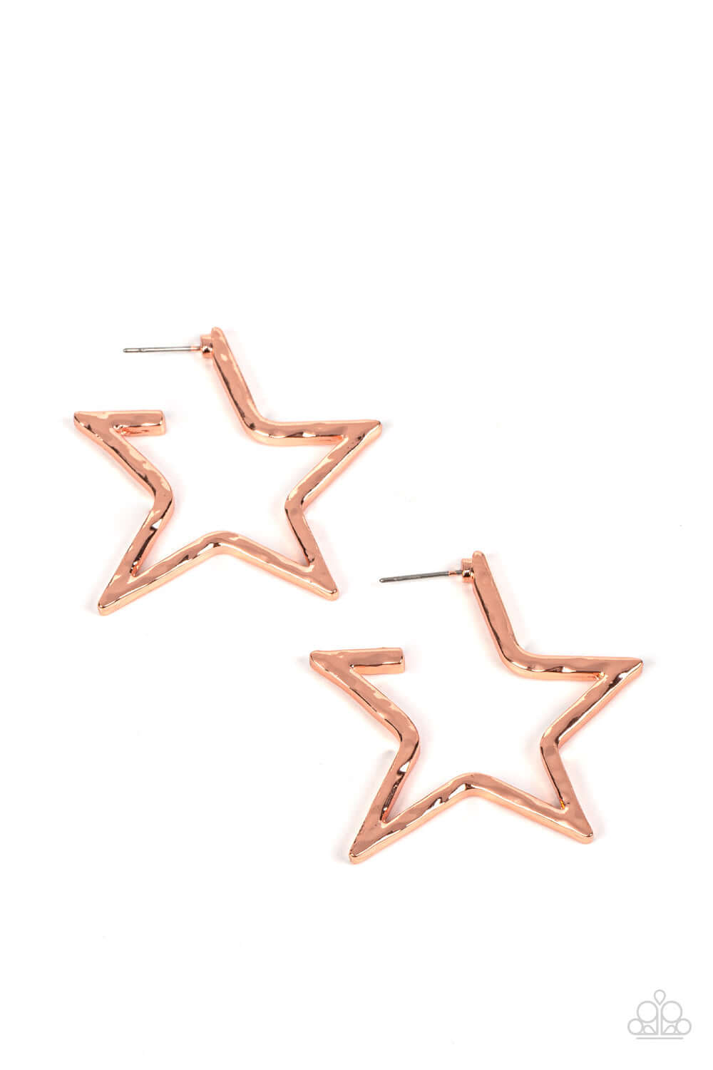 All-Star Attitude - Paparazzi Accessories Copper Earrings $5 Jewelry with Janet Morgan EARRINGS
