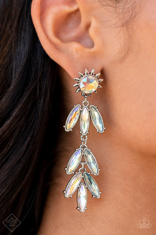 Space Age Sparkle - Multi Paparazzi Accessories Earrings $5 Jewelry with Janet Morgan EARRINGS