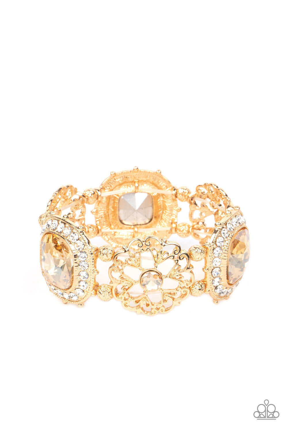 Gilded Gallery - Paparazzi Accessories Gold Bracelet $5 Jewelry with Janet Morgan Bracelets
