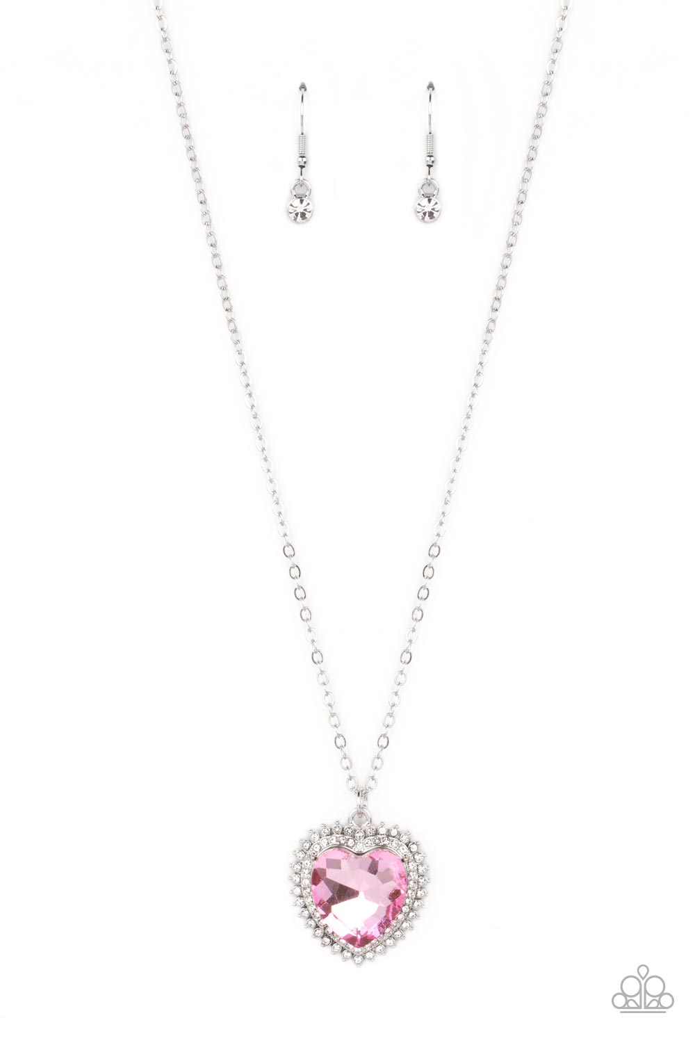 Sweethearts Stroll - Pink Paparzzi Accessories Necklace $5 Jewelry with Janet Morgan Necklace