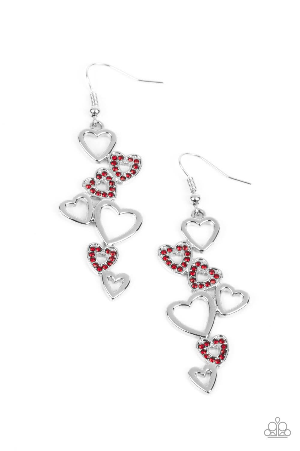 Sweetheart Serenade - Paparazzi Accessories Red Earrings $5 Jewelry with Janet Morgan EARRINGS