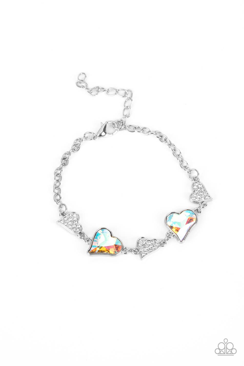 Cluelessly Crushing - Paparazzi Accessories Multi Heart Bracelet $5 Jewelry with Janet Morgan Bracelets
