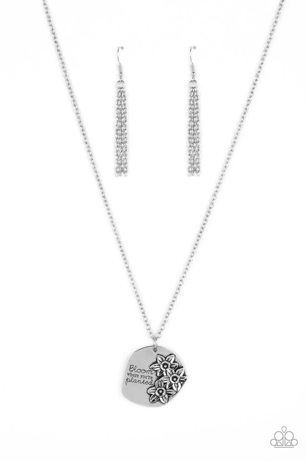 Planted Possibilities - Paparazzi Accessories Silver Necklace $5 Jewelry with Janet Morgan Necklace