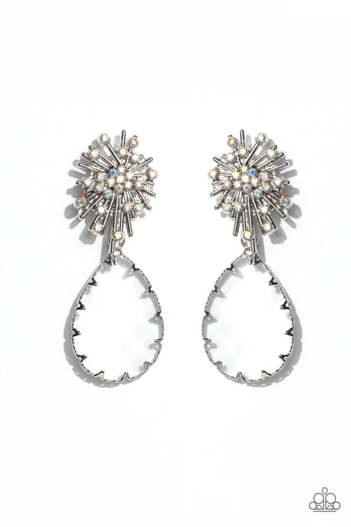Stellar Shooting Star - Multi ♥ Post Earrings