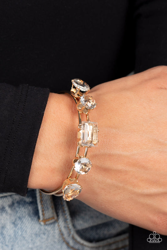 Uniquely Untapped - Gold Paparazzi Accessories Bracelet $5 Jewelry with Janet Morgan Bracelets