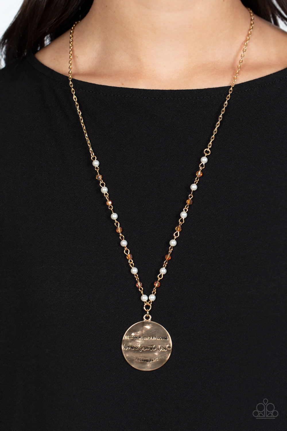 TMST Bling Serving the Lord - Paparazzi Accessories Gold Necklace