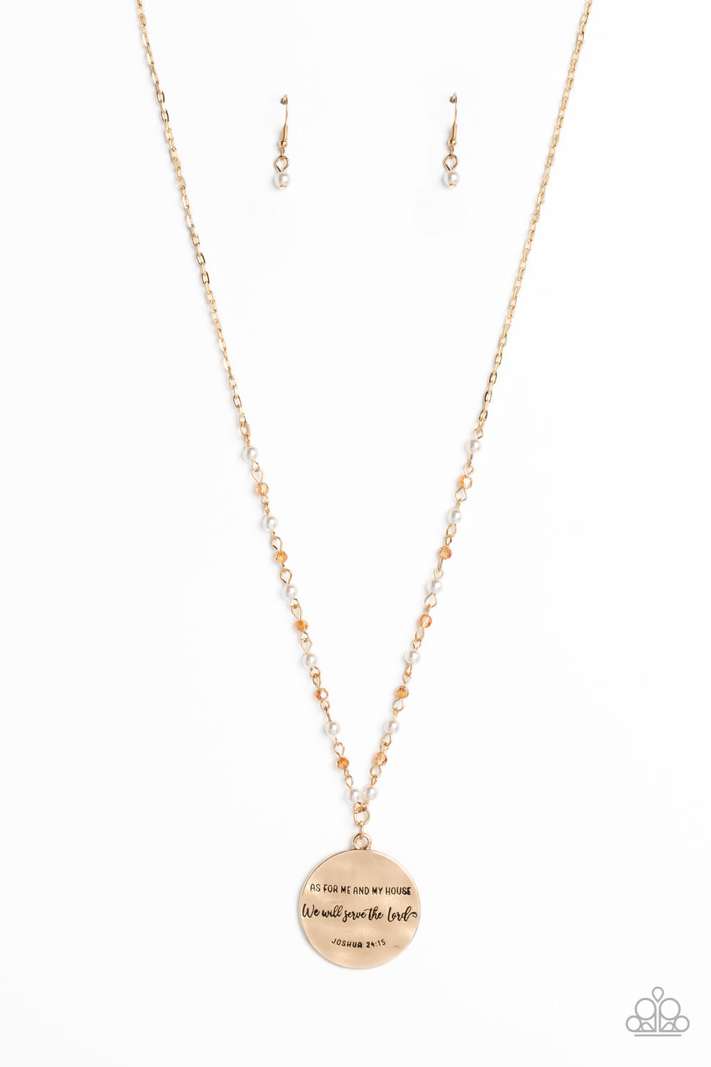TMST Bling Serving the Lord - Paparazzi Accessories Gold Necklace