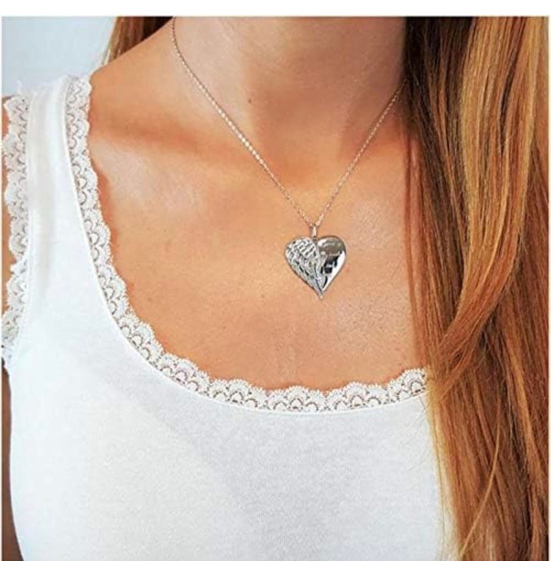 Wings of Love Heart Necklace