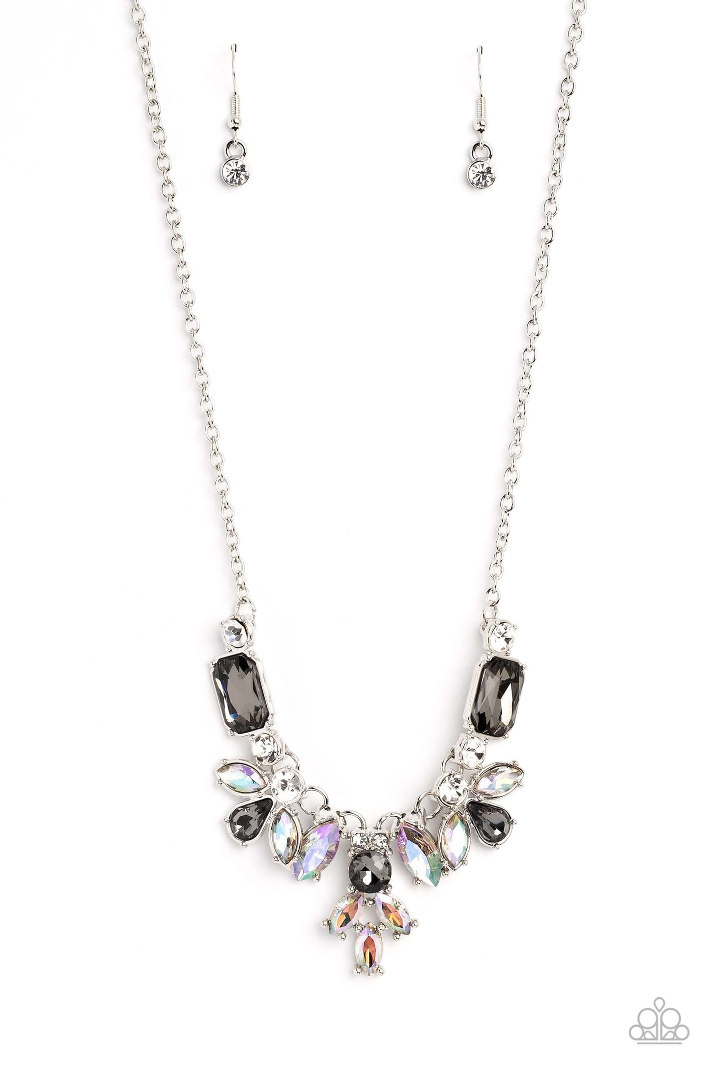 Prima Donna Dazzle - Silver Paparazzi Necklace $5 Jewelry with Janet Morgan Necklaces